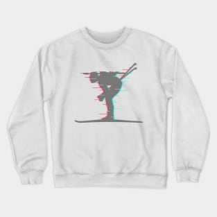 Biathlete runs sprint Crewneck Sweatshirt